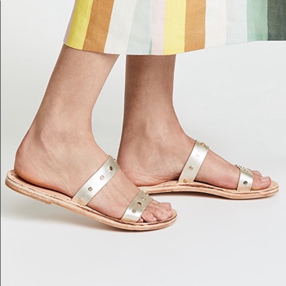 Beek Shoes - New Beek Woodpecker Studded Slide          Size 6